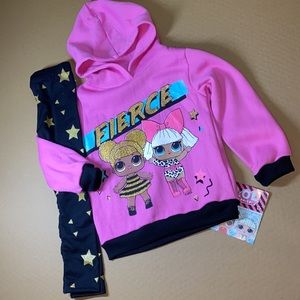LOL Surprise "Fierce" Hoodie and Leggings Size 4